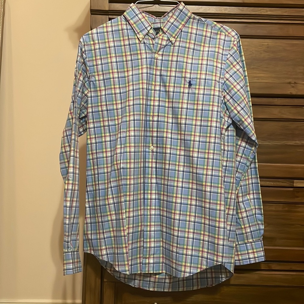 Plaid Button Down Polo
